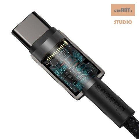 KABEL BASEUS TUNGSTEN GOLD TYPE-C/TYPE-C 100W 2M BLACK FAST CHARGE KABEL BASEUS TUNGSTEN GOLD TYPE-C/TYPE-C 100W 2M BLACK FAST CHARGE