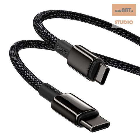 KABEL BASEUS TUNGSTEN GOLD TYPE-C/TYPE-C 100W 2M BLACK FAST CHARGE KABEL BASEUS TUNGSTEN GOLD TYPE-C/TYPE-C 100W 2M BLACK FAST CHARGE