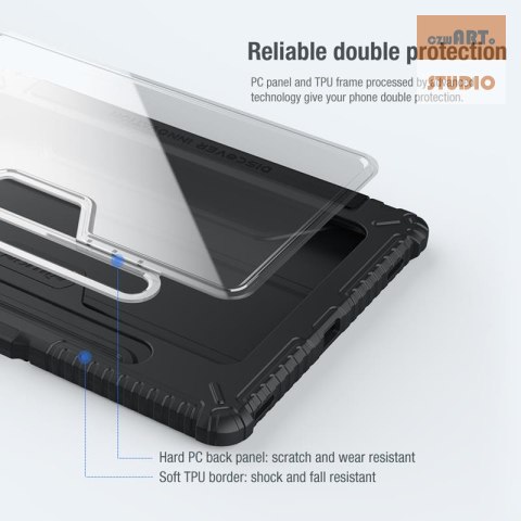 NILLKIN BUMPER PRO SAMSUNG TAB S8+/S8+ 5G/S7+/S7 FE, BLACK / CZARNY NILLKIN BUMPER PRO SAMSUNG TAB S8+/S8+ 5G/S7+/S7 FE, BLACK / CZARNY