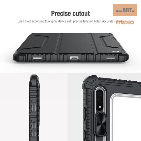 NILLKIN BUMPER PRO SAMSUNG TAB S8+/S8+ 5G/S7+/S7 FE, BLACK / CZARNY NILLKIN BUMPER PRO SAMSUNG TAB S8+/S8+ 5G/S7+/S7 FE, BLACK / CZARNY