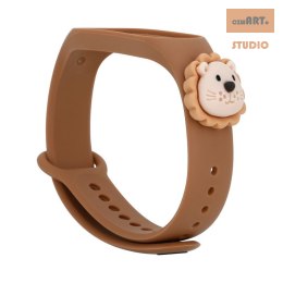 Opaska dziecięca Smart Band M3/M4 BROWN LION / BRĄZOWY LEW