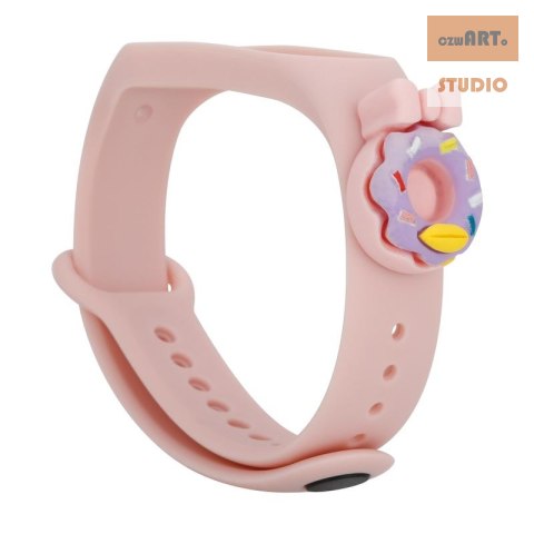 Opaska dziecięca Smart Band M3/M4 PINK DONUT / RÓŻOWY PĄCZEK