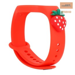 Opaska dziecięca Smart Band M5/M6/M7 RED STRAWBERRY / CZERWONA TRUSKAWKA