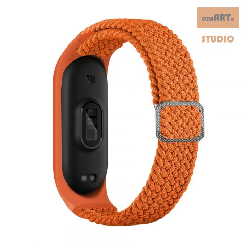 Opaska pleciona Smart Band M3/M4/M5/M6 ORANGE / POMARAŃCZOWY