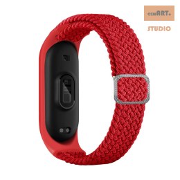 Opaska pleciona Smart Band M3/M4/M5/M6 RED / CZERWONY