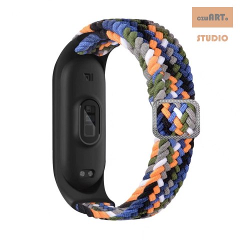 Opaska pleciona Smart Band M5/M6/M7 DENIM / WIELOBARWNY