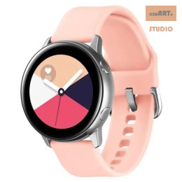 SILIKONOWA OPASKA DO SMARTWATCH 20MM UNIWERSALNA, LIGHT PINK / J. RÓŻOWY