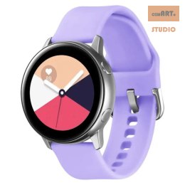 SILIKONOWA OPASKA DO SMARTWATCH 22MM UNIWERSALNA, PURPLE / FIOLETOWY