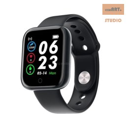 SMARTWATCH Y68S BLACK / CZARNY