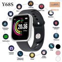 SMARTWATCH Y68S BLACK / CZARNY