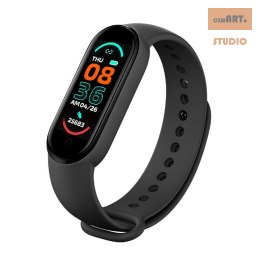 Smart Band M6 BLACK / CZARNY, MAGNETYCZNE