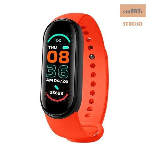 Smart Band M6 RED / CZERWONY, MAGNETYCZNE