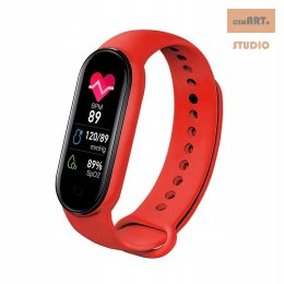 Smart Band M7 RED / CZERWONYY, MAGNETYCZNE