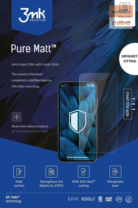 3MK AIO PURE MATT PHONE 5szt DRY-WET