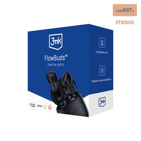 3MK SŁUCHAWKI FLOWBUDS BLACK BEZPRZEWODOWE 3MK SŁUCHAWKI FLOWBUDS BLACK BEZPRZEWODOWE