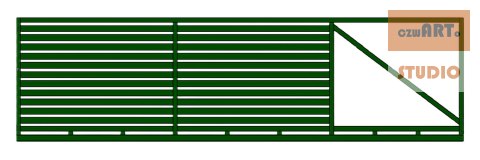 Brama przesuwna WALL 80 - 4,00 m - antracyt , brązowa , czarna , szara , zielona