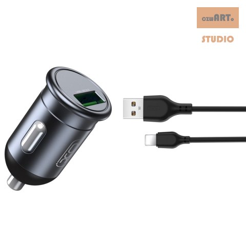XO ŁAD SAM CC46 QC 18W USB SZARA + KABEL LIGHTNING XO ŁAD SAM CC46 QC 18W USB SZARA + KABEL LIGHTNING
