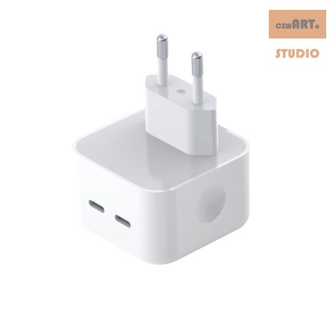 XO ŁAD SIEC L102 PD 35W 2x USB-C WHITE KABEL LIGHTNING XO ŁAD SIEC L102 PD 35W 2x USB-C WHITE KABEL LIGHTNING