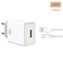 XO ŁAD SIEC L93 1xUSB 2,4A BIAŁY KABEL MICROUSB