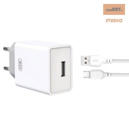 XO ŁAD SIEC L93 1xUSB 2,4A BIAŁY KABEL MICROUSB