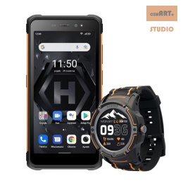 ZESTAW SMARTFON HAMMER IRON 4 ORANGE /POMARAŃCZOWY + HAMMER WATCH PLUS