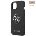 GUESS IPHONE 13 MINI SAFFIANO METAL LOGO GUHCP13SSA4GSBK CZARNY/BLACK