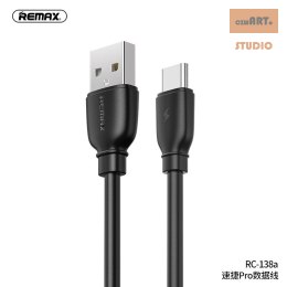 KABEL REMAX SUJI PRO TYPE-C RC-138a 2.4A 1M BLACK