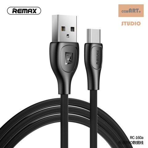 KABEL TYPE-C REMAX LESU PRO CZARNY RC-160a 1M 2.1A