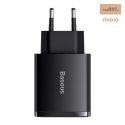 ŁAD SIEC BASEUS COMPACT QC 2xUSB/USB-C PD 3A 30W CZARNA/BLACK