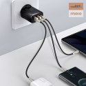 ŁAD SIEC BASEUS COMPACT QC 2xUSB/USB-C PD 3A 30W CZARNA/BLACK