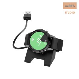 ŁADOWARKA USB / STACJA ŁADUJĄCA GARMIN WATCH, BLACK / CZARNY