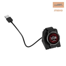 ŁADOWARKA USB / STACJA ŁADUJĄCA GARMIN WATCH, BLACK / CZARNY