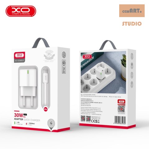 XO ŁAD SIEC CE06 PD 30W BIAŁA + KABEL USB-C/Lightning XO ŁAD SIEC CE06 PD 30W BIAŁA + KABEL USB-C/Lightning