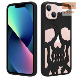 ETUI SKULL IPHONE 11 / XR, MATT BLACK / CZARNY