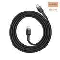 KABEL BASEUS CAFULE PD 60W TYPE-C/C QC 3.0 1M GREY/BLACK