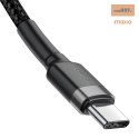 KABEL BASEUS CAFULE PD 60W TYPE-C/C QC 3.0 1M GREY/BLACK