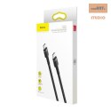 KABEL BASEUS CAFULE PD 60W TYPE-C/C QC 3.0 1M GREY/BLACK