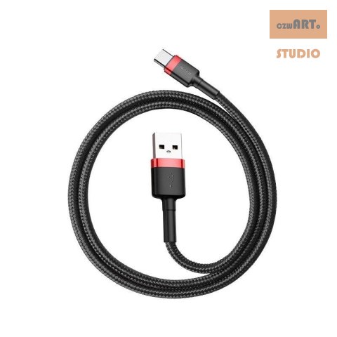 KABEL BASEUS CAFULE USB/USB-C 2A 3M RED/BLACK KABEL BASEUS CAFULE USB/USB-C 2A 3M RED/BLACK
