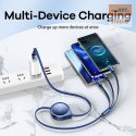 KABEL REMAX DRIP SERIES 15W 3IN1 USB-C/MICRO/LIGHTNING RC-C018 BLUE