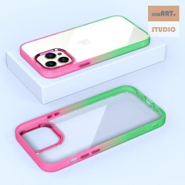 MX RAINBOW IPHONE 12 / 12 PRO (6.1) RED-GREEN / CZERWONO-ZIELONY