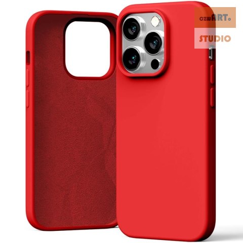 MERCURY SILICONE CASE IPHONE 15 PRO (6.1), RED / CZERWONY