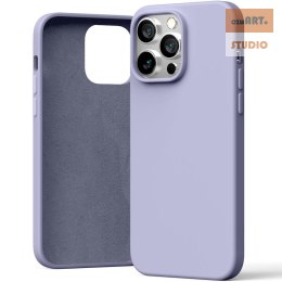 MERCURY SILICONE CASE IPHONE 15 PRO MAX (6.7), LAVENDER GRAY / LAWENDOWY