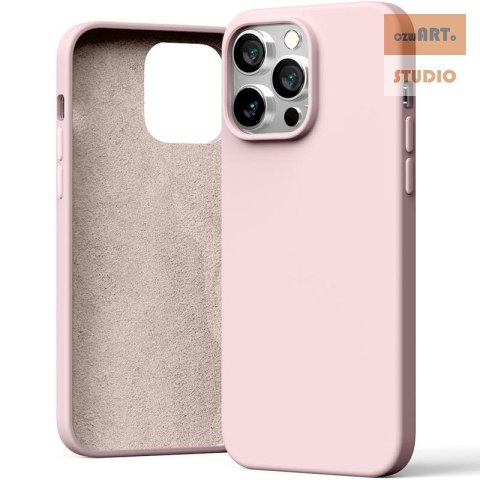 MERCURY SILICONE CASE IPHONE 15 PRO MAX (6.7), PINK SAND / PUDROWY RÓŻ