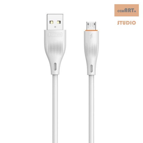 KABEL T-PHOX X-LITE MICRO USB WHITE 1M 3A