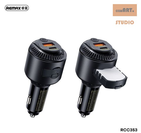 ŁAD SAM. REMAX YATOY SERIES WITH SCENT 60W PD QC RCC353 1xUSB +1xUSB-C BLACK