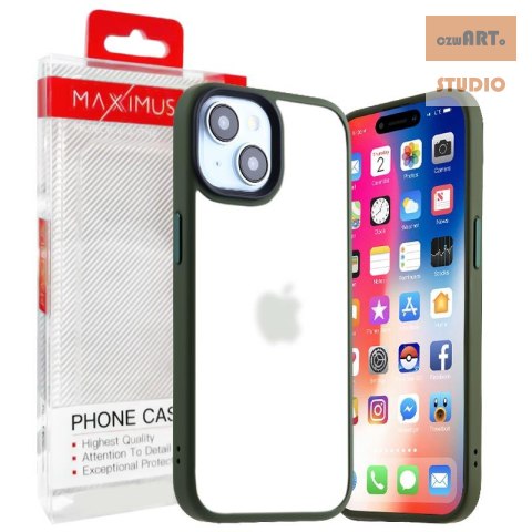 MX RIBBED CAM IPHONE 13 PRO GREEN / ZIELONY MX RIBBED CAM IPHONE 13 PRO GREEN / ZIELONY