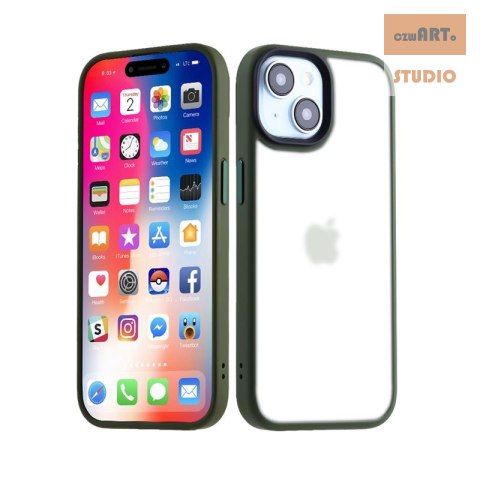 MX RIBBED CAM IPHONE 15 PRO (6.1) GREEN / ZIELONY MX RIBBED CAM IPHONE 15 PRO (6.1) GREEN / ZIELONY