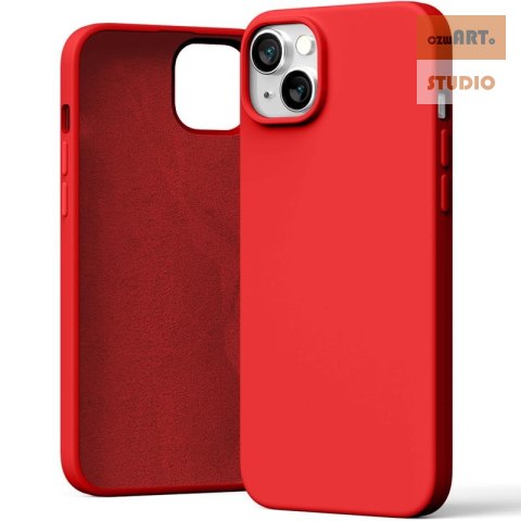 MERCURY SILICONE CASE IPHONE 15 PLUS (6.7), RED / CZERWONY