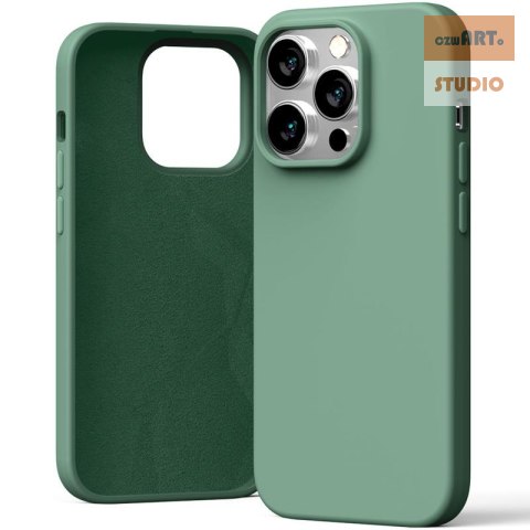 MERCURY SILICONE CASE IPHONE 15 PRO (6.1), GREEN / ZIELONY