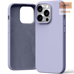 MERCURY SILICONE CASE IPHONE 15 PRO (6.1), LAVENDER GRAY / LAWENDOWY